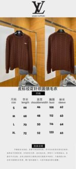 LV Leather Label Cable-Knit Crewneck Sweater - 图片 10