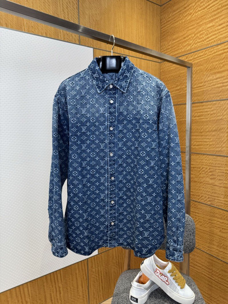 wsxc1773029740246_0.jpg LV Full-Print Lapel Single-Button Denim Shirt 2 - 图片 1