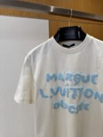 LV Crew Neck Letter Print Short-Sleeve T-Shirt - 图片 3