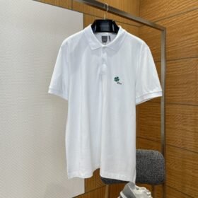 Dior Clover Embroidered Short-Sleeve Polo Shirt