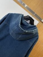 Miu Miu Logo Denim Hooded Zip-Up Jacket - 图片 6