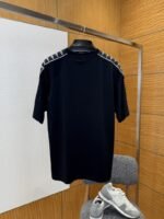 Balenciaga Plain Knit Striped Crew Neck T-Shirt 1 - 图片 2