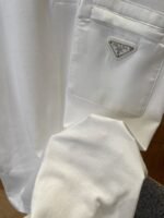 Prada Triangle Logo Pocket Polo Shirt 2 - 图片 5