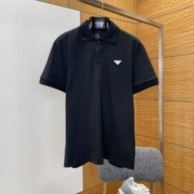Prada Color-Blocked Steel-Label Business Polo Shirt 1