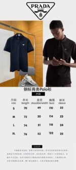 Prada Color-Blocked Steel-Label Business Polo Shirt 1 - 图片 10