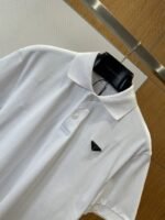 Prada Color-Blocked Steel-Label Business Polo Shirt 2 - 图片 3