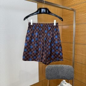 LV Checkered Polka Dot Casual Shorts