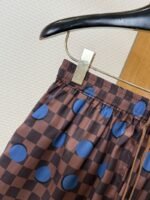 LV Checkered Polka Dot Casual Shorts - 图片 8
