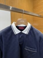 Gucci Double G Subtle Pattern Lapel Short-Sleeve Polo Shirt 1 - 图片 4
