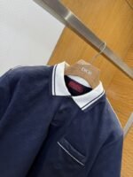 Gucci Double G Subtle Pattern Lapel Short-Sleeve Polo Shirt 1 - 图片 5