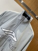 Balenciaga Embroidered Logo Stand Collar Jacket 1 - 图片 3