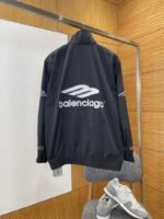 Balenciaga Embroidered Logo Stand Collar Jacket 2 - 图片 2