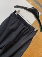 Balenciaga Brand Logo Embroidered Wide-Leg Casual Pants 2 - 图片 6