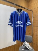 Balenciaga Vintage Sports V-Neck Short-Sleeve T-Shirt 3