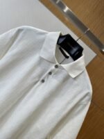 LV Checkered Subtle Pattern Jacquard Polo Shirt - 图片 3