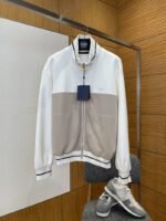 LV Color-Block Patchwork Jacket Coat