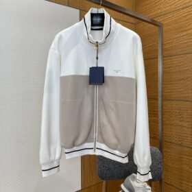 LV Color-Block Patchwork Jacket Coat