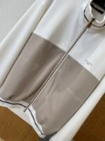 LV Color-Block Patchwork Jacket Coat - 图片 4