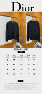 Dior Pure Color Wool Knit Sweater 2 - 图片 10