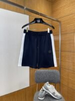 Gucci Embroidered Color-Blocked Patchwork Casual Shorts