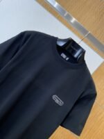Dior Micro Logo Embroidered Crew Neck Short Sleeve T-Shirt 2 - 图片 3