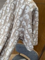 Dior Letter Logo All-Over Print Knit Crew Neck Short Sleeve T-Shirt 2 - 图片 8