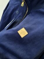 LV Velvet Zipper Pocket Ribbed Long-Sleeve Jacket - 图片 6
