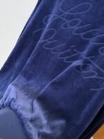 LV Velvet Zipper Pocket Ribbed Long-Sleeve Jacket - 图片 9