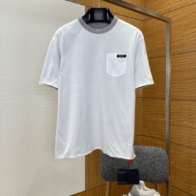 Prada Reversible Cotton Crew Neck Short-Sleeve T-Shirt 1