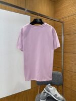 LV Leather Label Crew Neck Short Sleeve T-Shirt - 图片 2