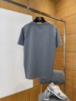 LV Leather Logo Cotton Crew Neck Short-Sleeve T-Shirt - 图片 2