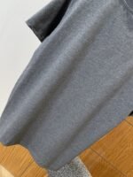 LV Leather Logo Cotton Crew Neck Short-Sleeve T-Shirt - 图片 7