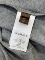 LV Leather Logo Cotton Crew Neck Short-Sleeve T-Shirt - 图片 9