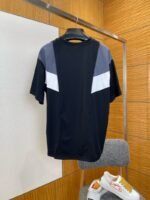 LV Color-Blocked Crew Neck Sports Short-Sleeve T-Shirt - 图片 2