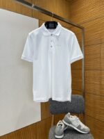 Dior Embroidered Logo Short-Sleeve Polo Shirt 1