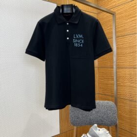 LV Pocket-Print Short-Sleeve Polo Shirt 2