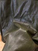 LV Letter Logo Lapel Zipper Leather Jacket - 图片 8