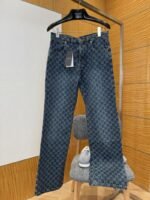 Gucci All-Over Print Denim Trousers