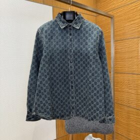 Gucci All-Over Print Denim Jacket