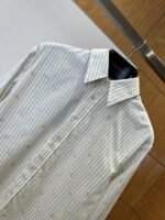 Gucci Striped Logo Long-Sleeve Collared Shirt - 图片 3