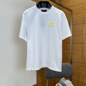 Gucci Logo Embroidered Cotton Crew-Neck Short-Sleeve T-Shirt
