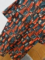Prada Color-Blocked Artistic Checkered Short-Sleeve Collared Shirt - 图片 7