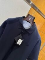 Prada Cotton-Blend Ribbed Short-Sleeve Polo Shirt - 图片 3