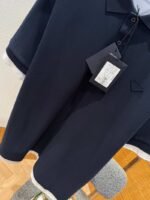 Prada Cotton-Blend Ribbed Short-Sleeve Polo Shirt - 图片 4