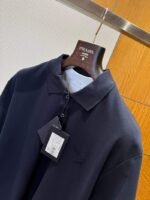 Prada Cotton-Blend Ribbed Short-Sleeve Polo Shirt - 图片 6