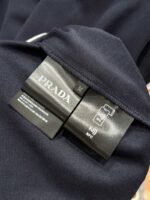 Prada Cotton-Blend Ribbed Short-Sleeve Polo Shirt - 图片 9