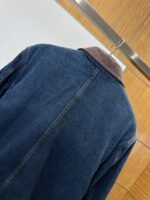 LV Single-Button Pocket Lapel Denim Jacket - 图片 6