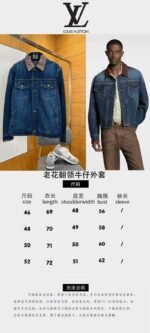LV Single-Button Pocket Lapel Denim Jacket - 图片 10