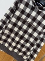 LV Embroidered Checkered Hooded Sweatshirt - 图片 4