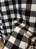 LV Embroidered Checkered Hooded Sweatshirt - 图片 5